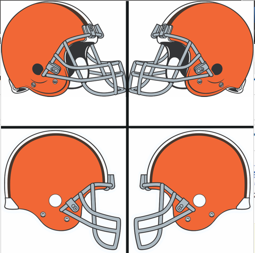 Cleveland Browns Helmet Logo iron on paper